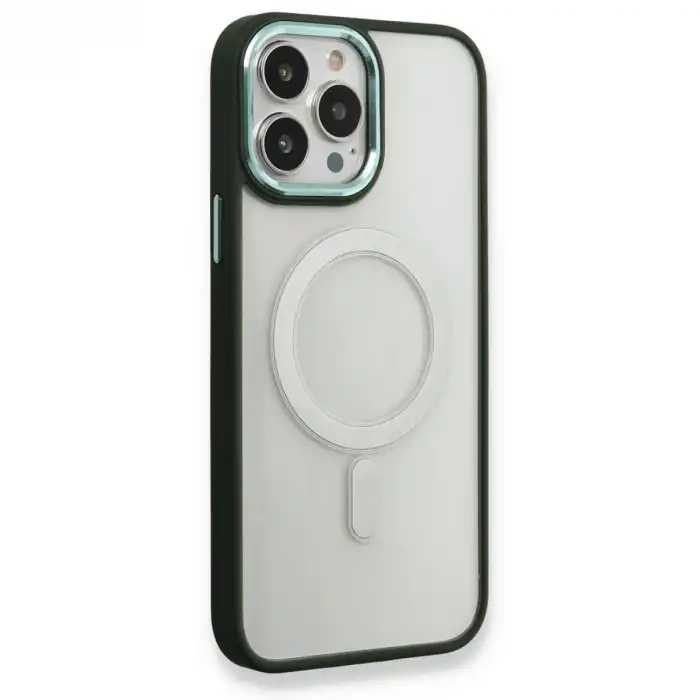Apple İphone 14 Pro Max Kılıf Room Magneticsafe Silikon - Köknar Yeşili