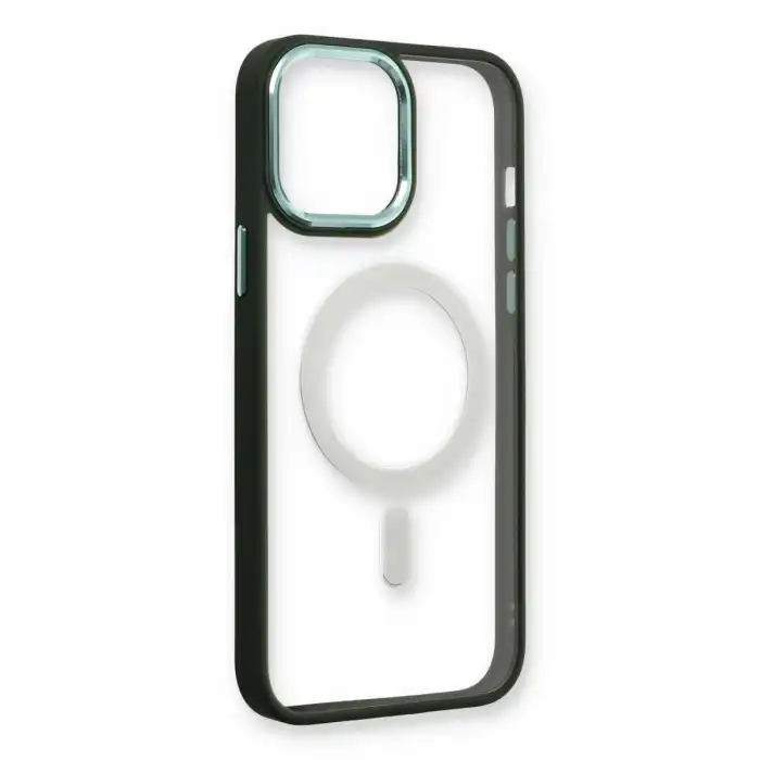 Apple İphone 14 Pro Max Kılıf Room Magneticsafe Silikon - Köknar Yeşili