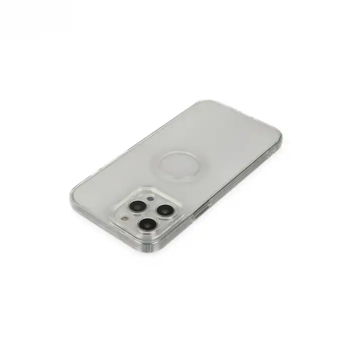 Apple İphone 14 Pro Max Kılıf Santa Lens Silikon - Şeffaf