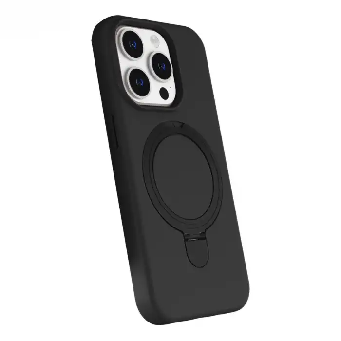 Apple İphone 14 Pro Max Regal Magsafe Standlı Kapak - Siyah