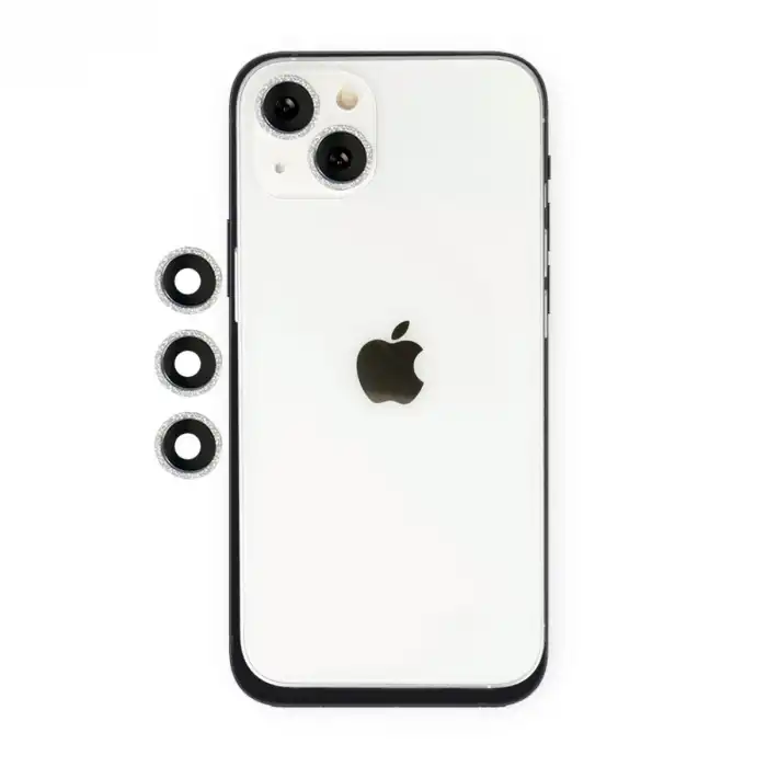 Apple İphone 14 Shine Kamera Lens - Gümüş