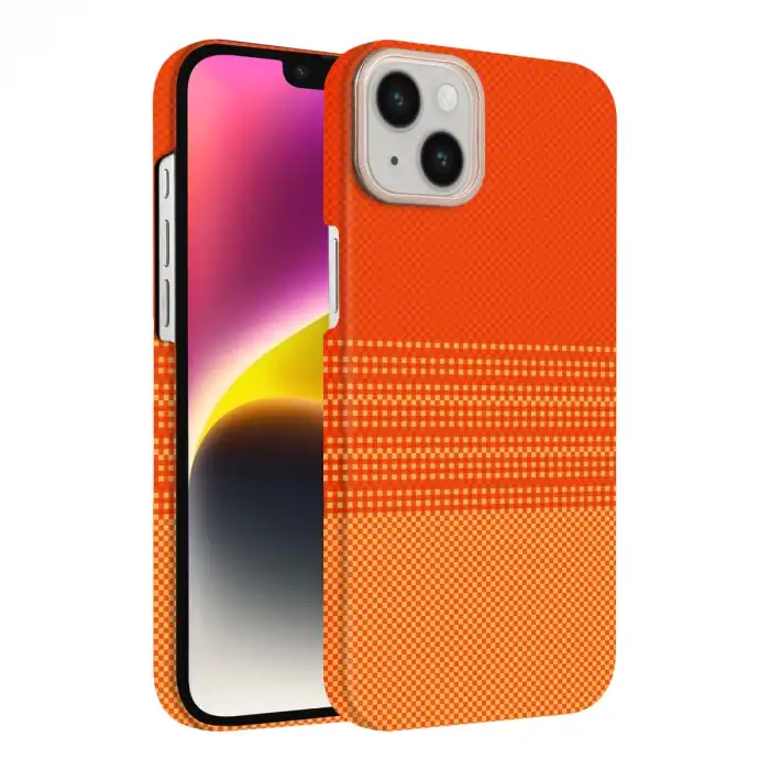 Apple İphone 14 Vega Magsafe Kapak - Turuncu