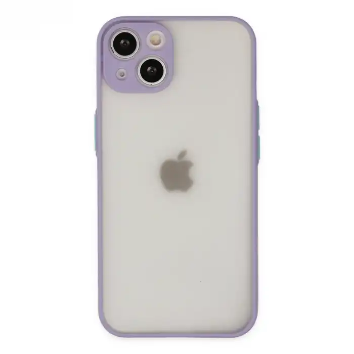 Apple İphone 15 Plus Kılıf Montreal Silikon Kapak - Mor
