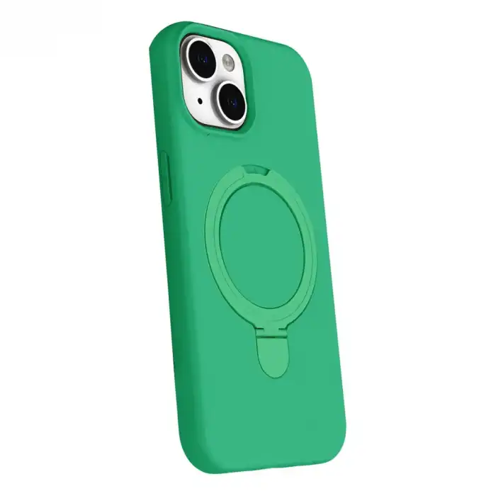 Apple İphone 15 Plus Regal Magsafe Standlı Kapak - Yeşil