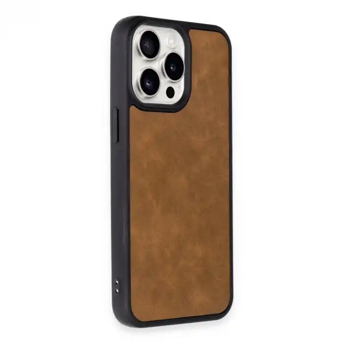 Apple İphone 15 Pro Kılıf Aras Deri Kapak - Taba