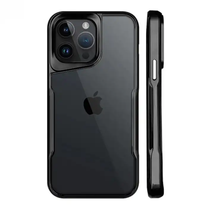 Apple İphone 15 Pro Kılıf Boyi Silikon Kapak - Siyah