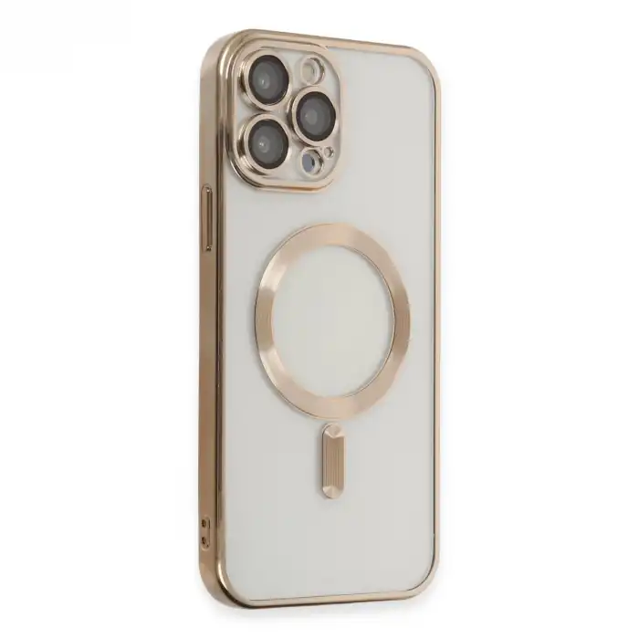 Apple İphone 15 Pro Kılıf Kross Magneticsafe Kapak - Gold