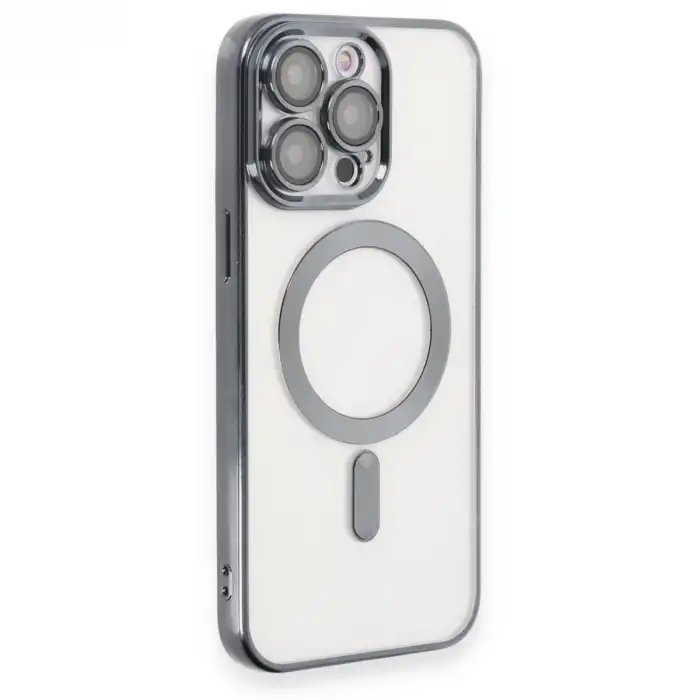 Apple İphone 15 Pro Kılıf Kross Magneticsafe Kapak - Titan Gri