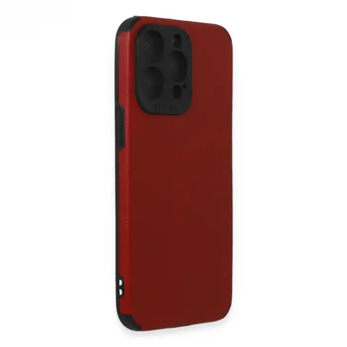 Apple İphone 15 Pro Kılıf Loop Deri Silikon - Kırmızı