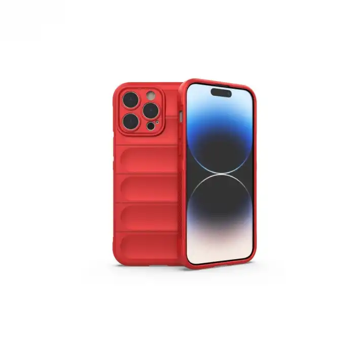 Apple İphone 15 Pro Kılıf Optimum Silikon - Kırmızı