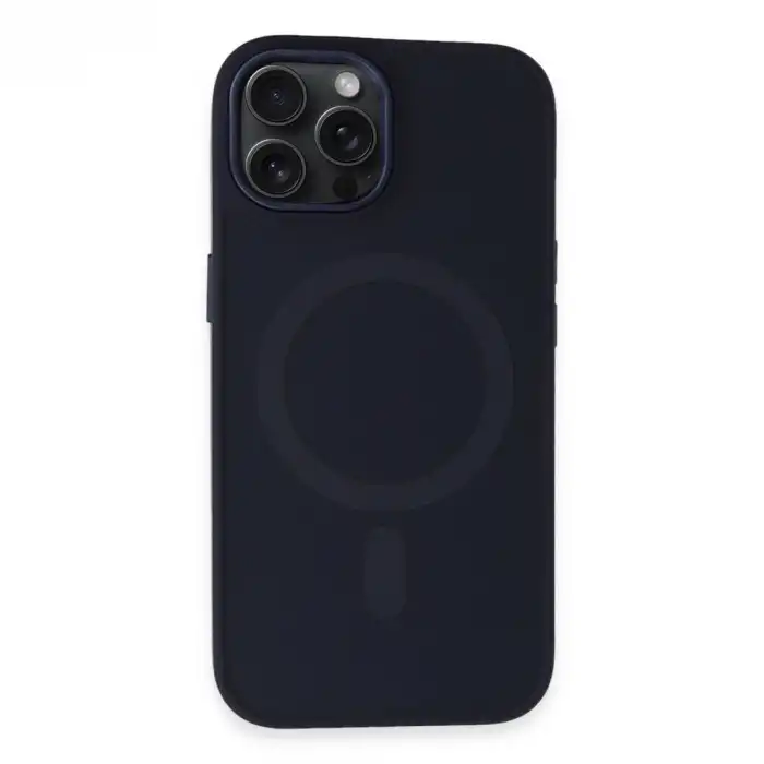 Apple İphone 15 Pro Kılıf Oslo Magsafe Kapak - Lacivert