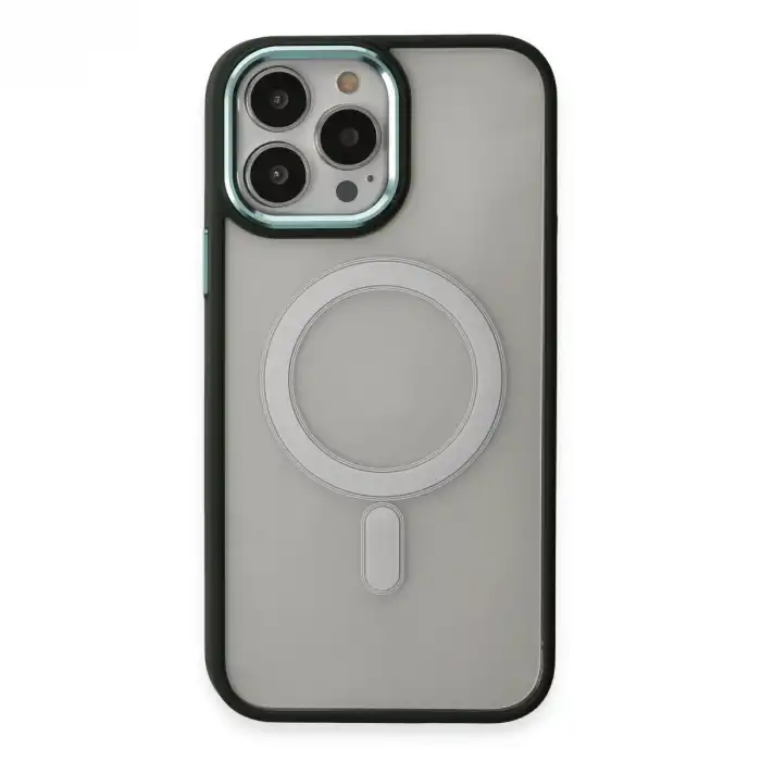 Apple İphone 15 Pro Kılıf Room Magneticsafe Silikon - Köknar Yeşili