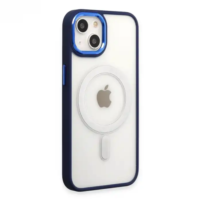 Apple İphone 15 Pro Kılıf Room Magneticsafe Silikon - Lacivert