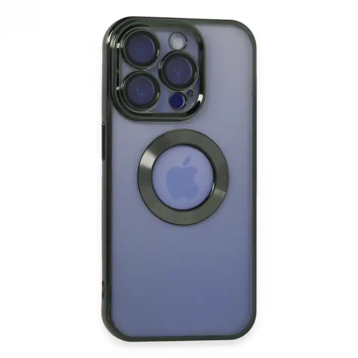 Apple İphone 15 Pro Kılıf Slot Silikon - Köknar Yeşili