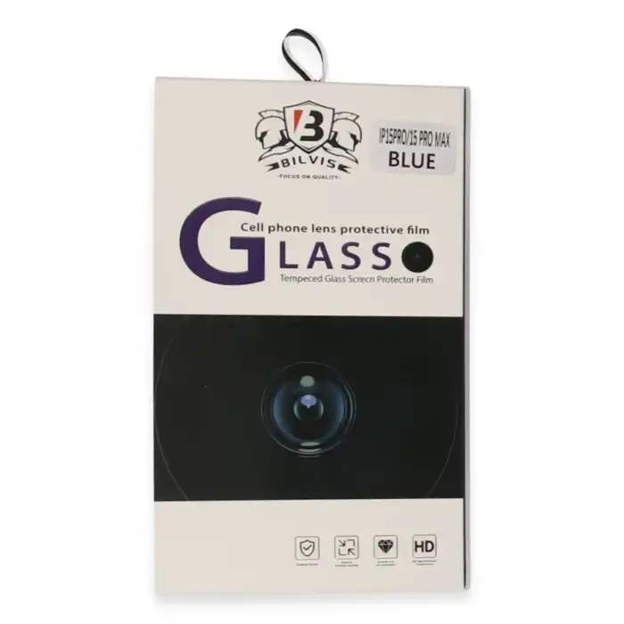 Apple İphone 15 Pro Max Bilvis Titan Kamera Lens - Lacivert