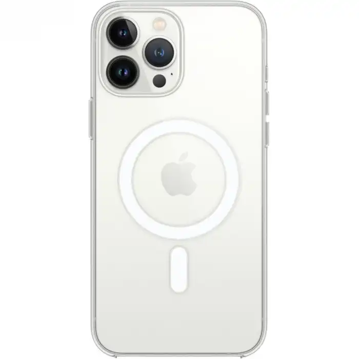 Apple İphone 15 Pro Max Kılıf Magneticsafe Şeffaf Silikon - Şeffaf