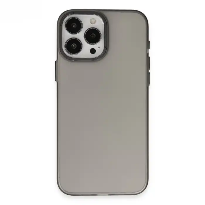Apple İphone 15 Pro Max Kılıf Modos Metal Kapak - Siyah