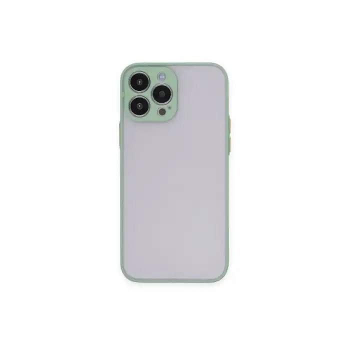 Apple İphone 15 Pro Max Kılıf Montreal Silikon Kapak - Açık Yeşil