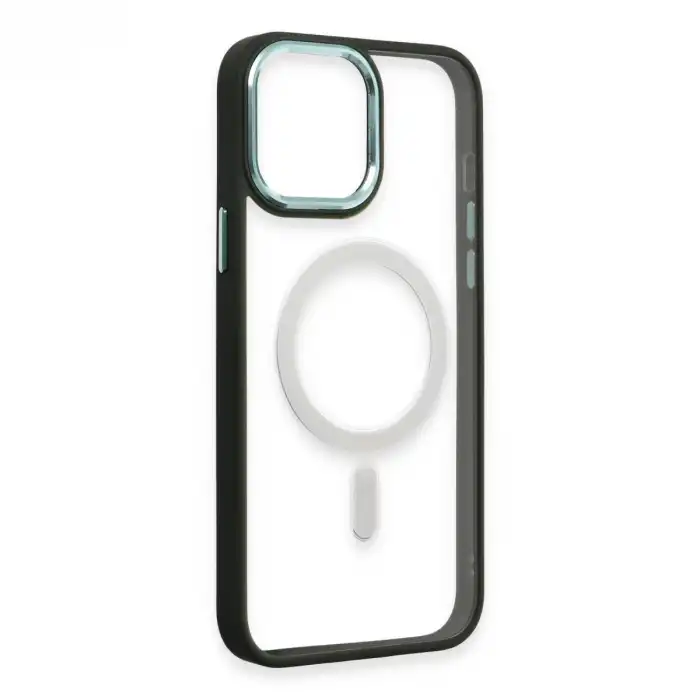 Apple İphone 15 Pro Max Kılıf Room Magneticsafe Silikon - Köknar Yeşili