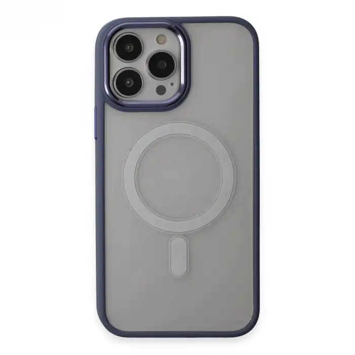 Apple İphone 15 Pro Max Kılıf Room Magneticsafe Silikon - Sierra Blue