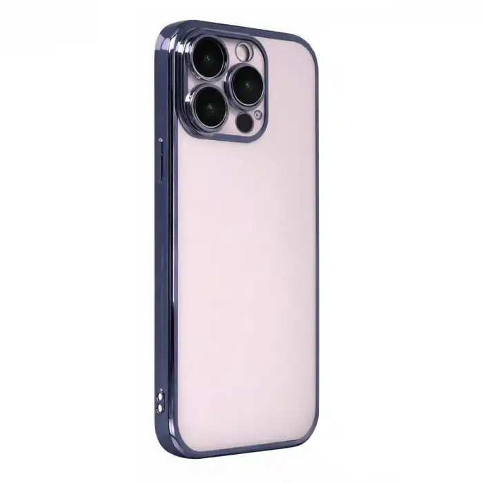 Apple İphone 15 Pro Max Razer Lensli Silikon - Lacivert