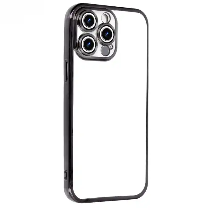 Apple İphone 15 Pro Max Razer Lensli Silikon - Siyah