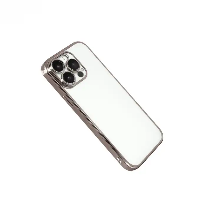 Apple İphone 15 Pro Max Razer Lensli Silikon - Titan Gri