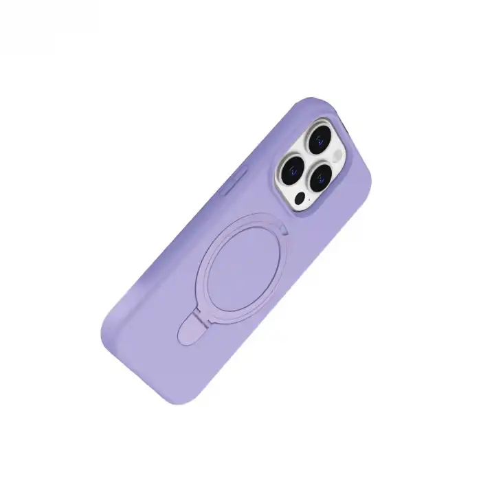 Apple İphone 15 Pro Max Regal Magsafe Standlı Kapak - Lila