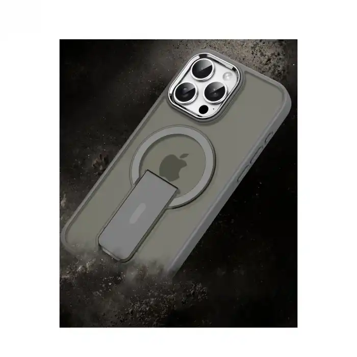 Apple İphone 15 Pro Tork Magsafe Standlı Kapak - Lila