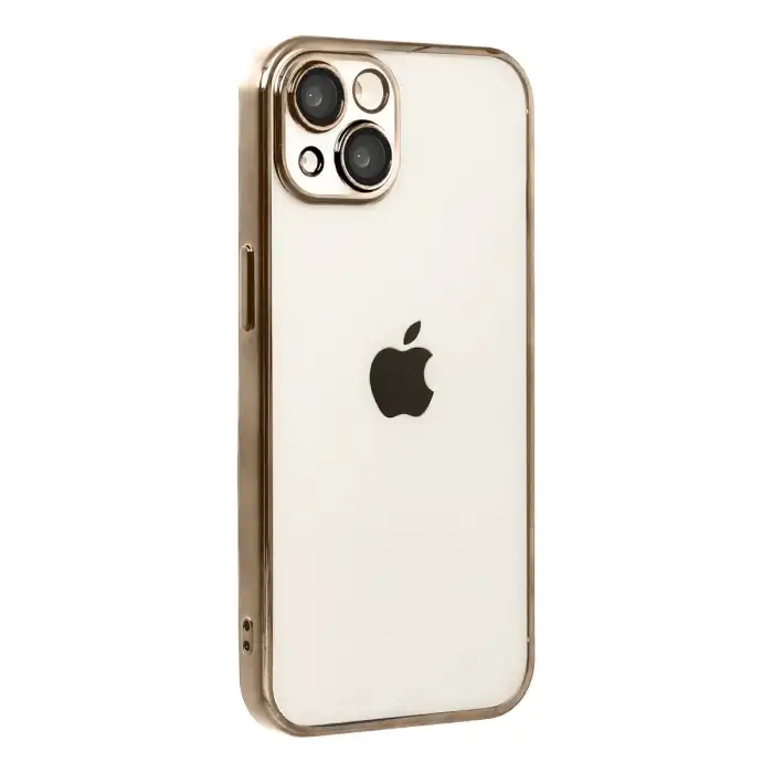 Apple İphone 15 Razer Lensli Silikon - Çöl Titanyum