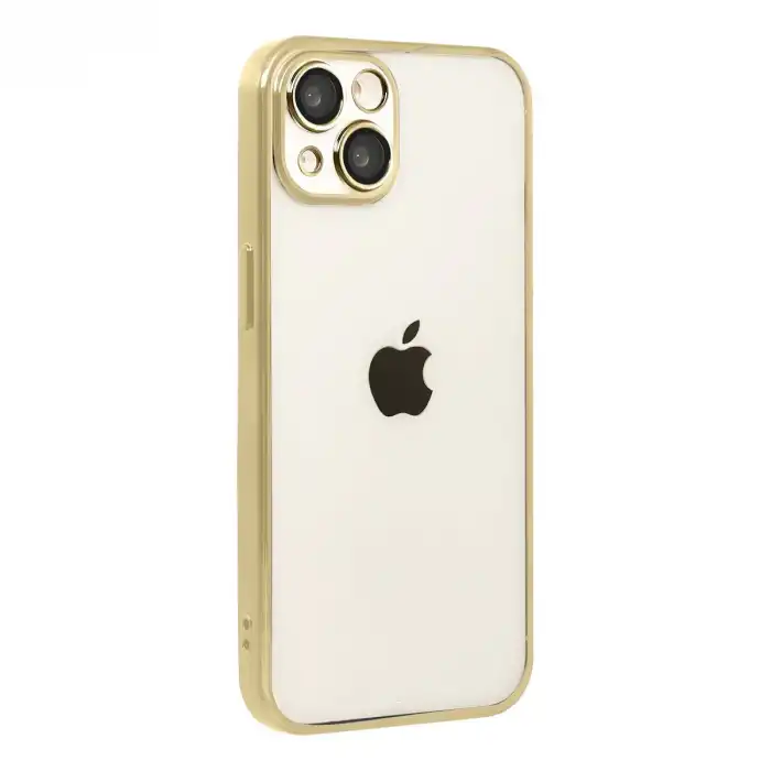 Apple İphone 15 Razer Lensli Silikon - Gold
