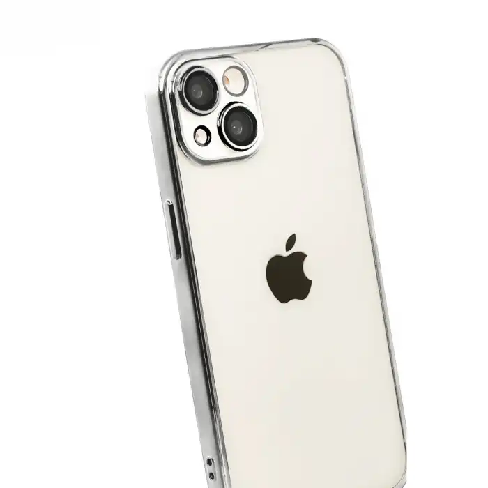 Apple İphone 15 Razer Lensli Silikon - Titan Gri