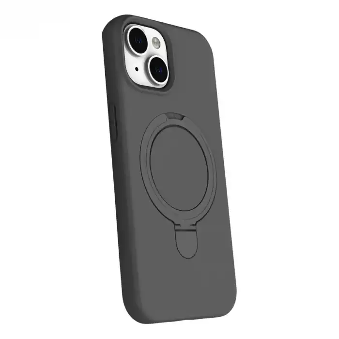 Apple İphone 15 Regal Magsafe Standlı Kapak - Titan Gri