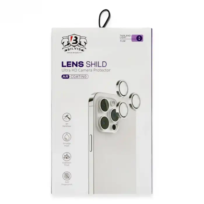 Apple İphone 16 Bilvis Titan Kamera Lens - Siyah