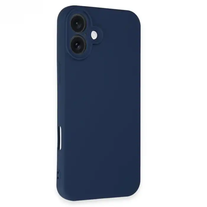 Apple İphone 16 Kılıf First Silikon - Lacivert