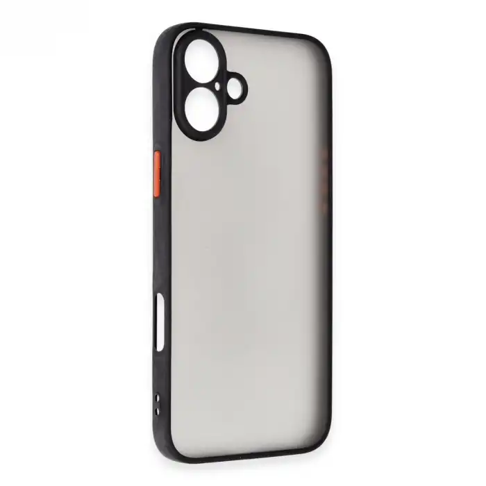 Apple İphone 16 Kılıf Montreal Silikon Kapak - Siyah
