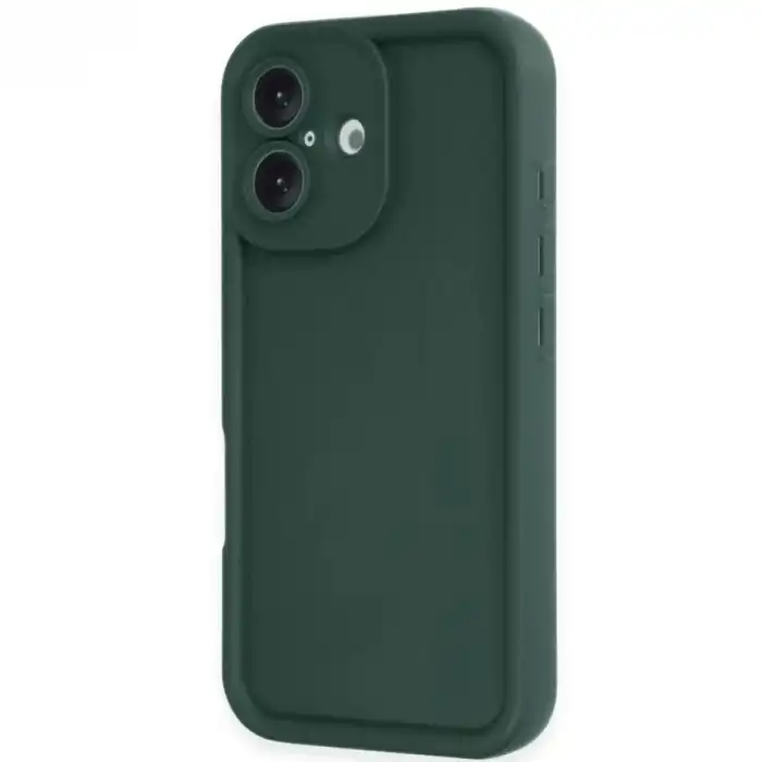 Apple İphone 16 Kılıf Viera Silikon - Koyu Yeşil