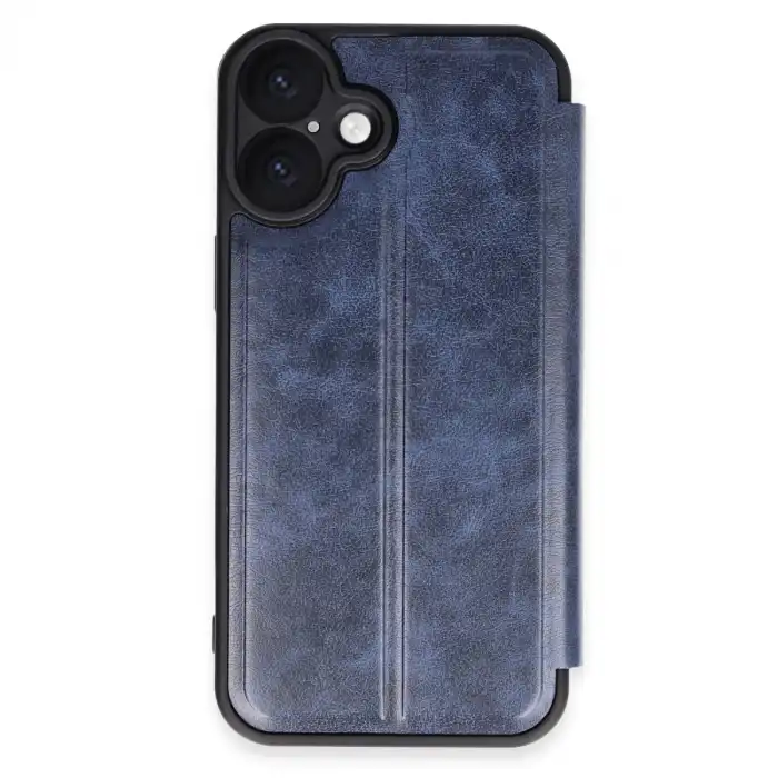Apple İphone 16 Plus Kılıf Flip Cover - Lacivert