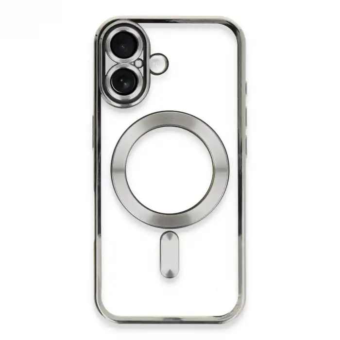 Apple İphone 16 Plus Kılıf Kross Magneticsafe Kapak - Gümüş