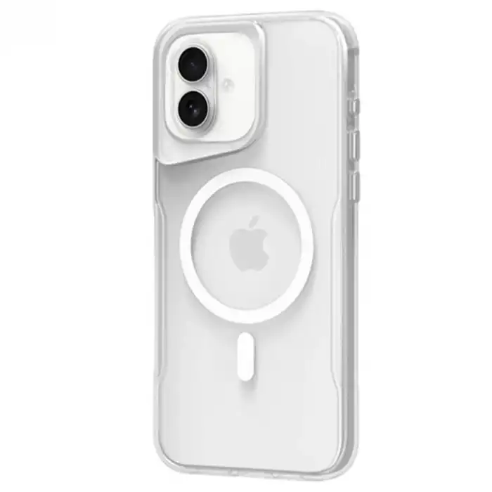Apple İphone 16 Plus Kılıf Pc Poso Magsafe Kapak - Şeffaf