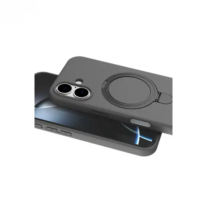 Apple İphone 16 Plus Regal Magsafe Standlı Kapak - Titan Gri