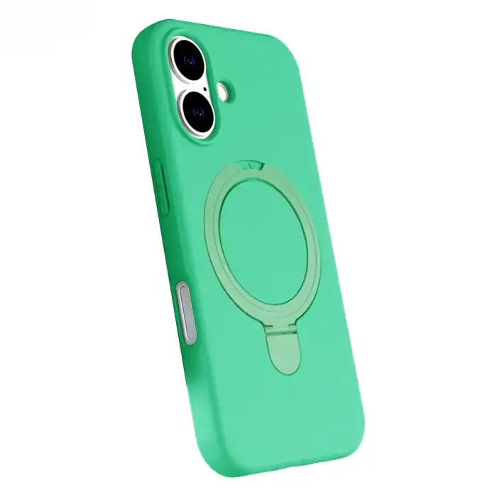 Apple İphone 16 Plus Regal Magsafe Standlı Kapak - Yeşil