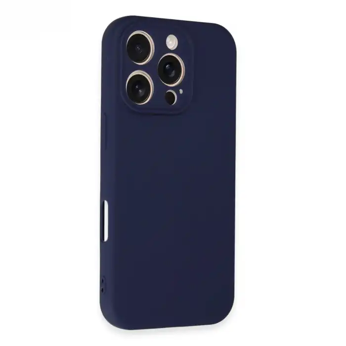 Apple İphone 16 Pro Kılıf First Silikon - Lacivert