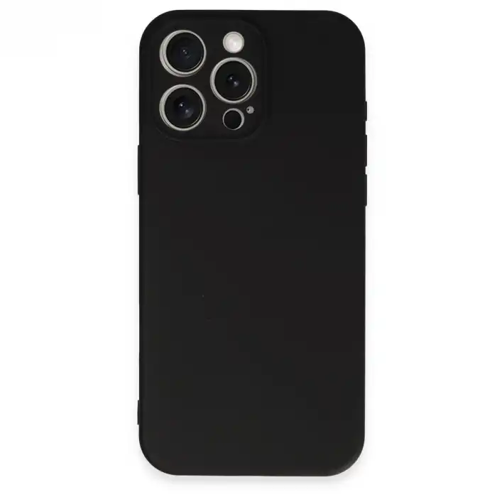 Apple İphone 16 Pro Kılıf First Silikon - Siyah