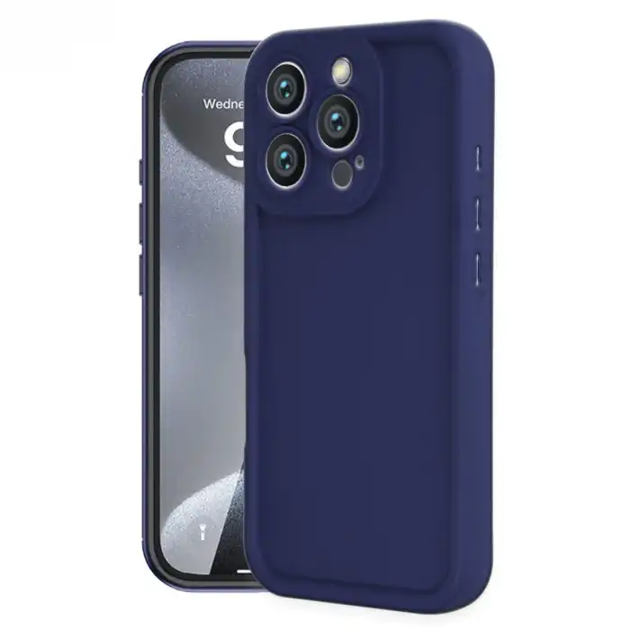 Apple İphone 16 Pro Kılıf Viera Silikon - Lacivert