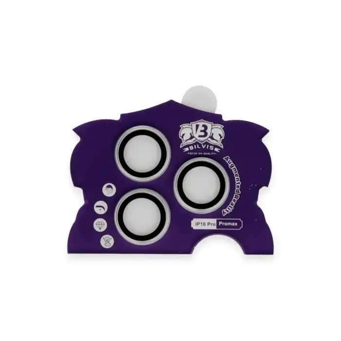 Apple İphone 16 Pro Max Bilvis Titan Kamera Lens - Gümüş