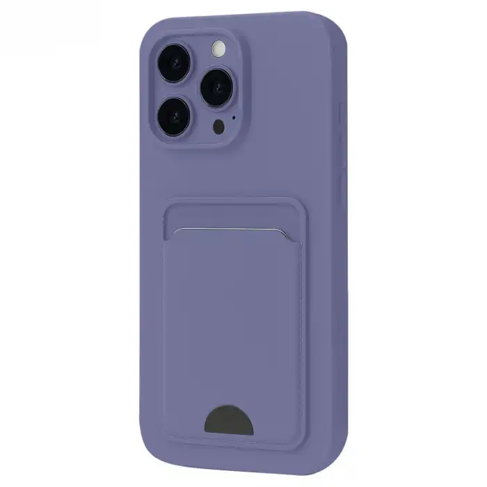 Apple İphone 16 Pro Max Kılıf Kelvin Kartvizitli Silikon - Lila