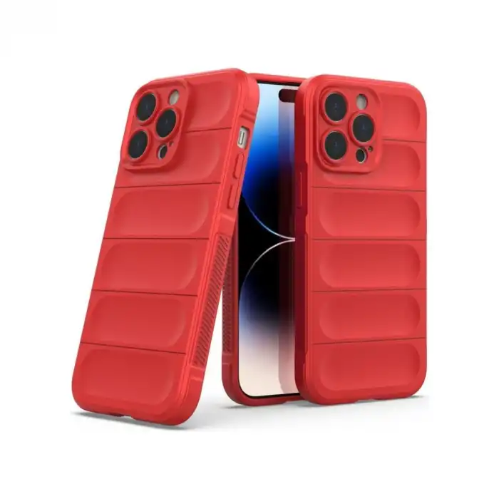 Apple İphone 16 Pro Max Kılıf Optimum Silikon - Kırmızı