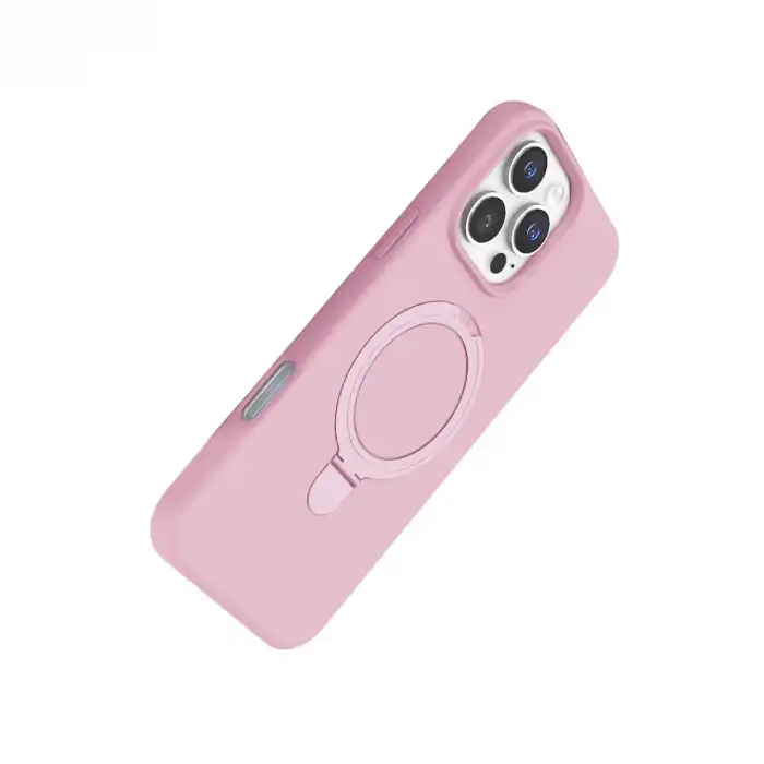 Apple İphone 16 Pro Max Regal Magsafe Standlı Kapak - Açık Pembe