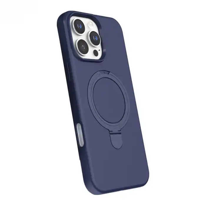 Apple İphone 16 Pro Max Regal Magsafe Standlı Kapak - Lacivert
